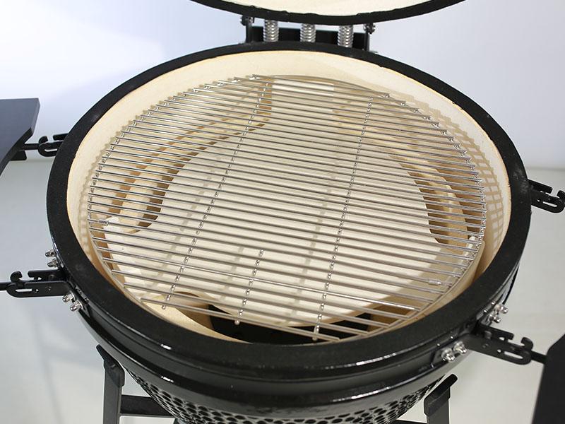 how to clean heat deflector of kamado 